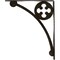 Ekena Millwork Crawley Wrought Iron Bracket, (Single center brace), Antiqued Warm Silver 1 1/2"W x 12"D x 15"H BKTM01X12X15SCRAWS - alternate 7